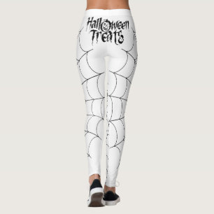 Leggings Traitements d'Halloween, araignées et Web