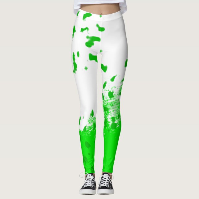 Leggings Travail en cours Vert (Devant)