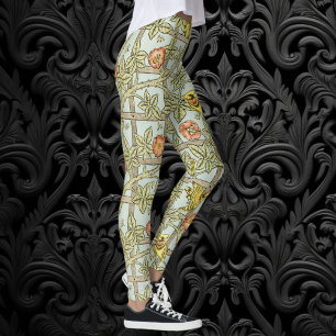 Leggings Trellis par William Morris, Vintage Garden Textile