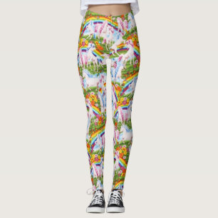 Leggings Trésors Intemporels Rainbows Et Unicorns