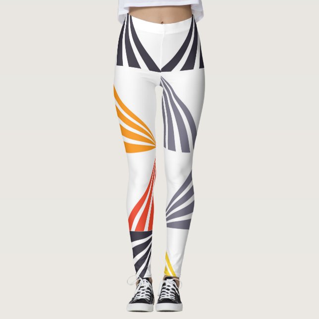 Leggings triangles Cool, uniques, tendance, urbains, coloré (Devant)