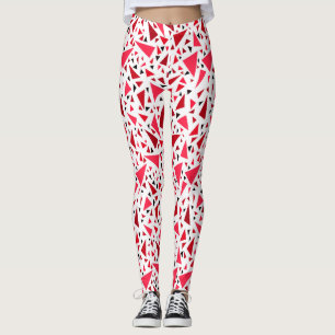 Leggings triangles rouges pourpre sur arrière - plan rétro