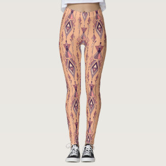 Leggings Tribal Ethnique : Aztèque Mexicain Sans Couture Vi