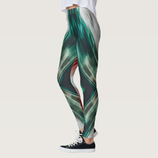 Leggings Tricolore blanc vert rouge