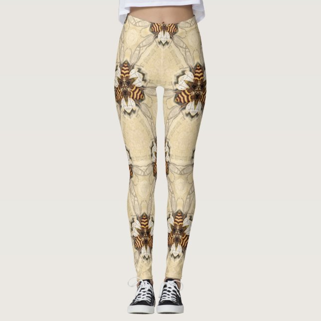 Leggings Trio d'abeilles pour tous les amoureux des jambes (Devant)