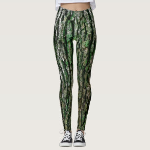 Leggings Tronc d'arbre (écorce en bois)