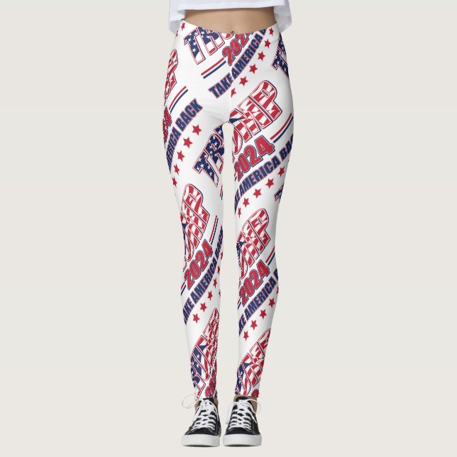 Leggings Trump 2024 : Retour de l'Amérique (Devant)
