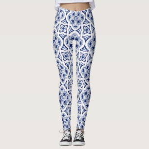 Leggings Tuile bleue portugaise