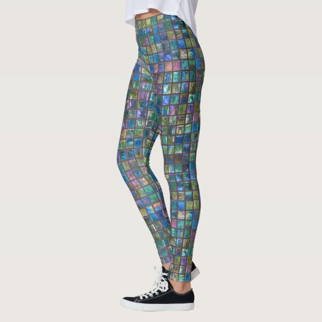 Leggings Tuiles brillantes fascinantes d'Aqua (Gauche)