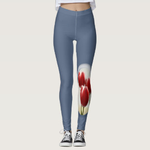 Leggings Tulipes rouges