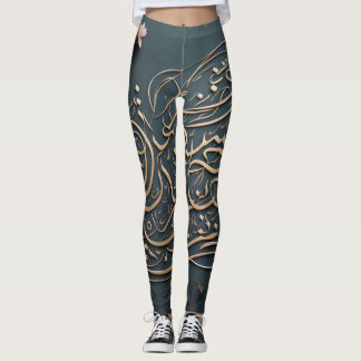 Leggings Typographie calmante Sophistiqué Laggings Design