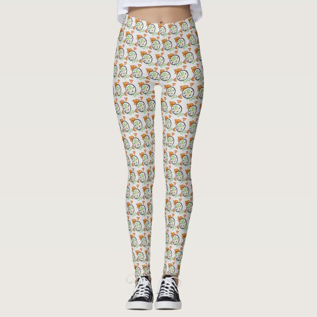 Leggings Tzatziki Grec Meze Dip Nourriture Méditerranéenne  (Devant)