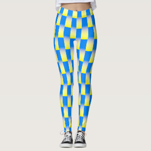 Leggings Ukraine bleue et jaune Inspiration de la paix anti