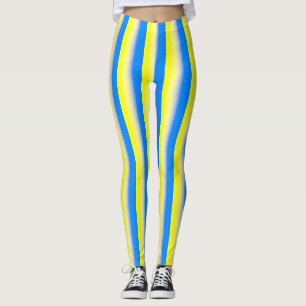 Leggings Ukraine bleue et jaune Inspiration de la paix anti