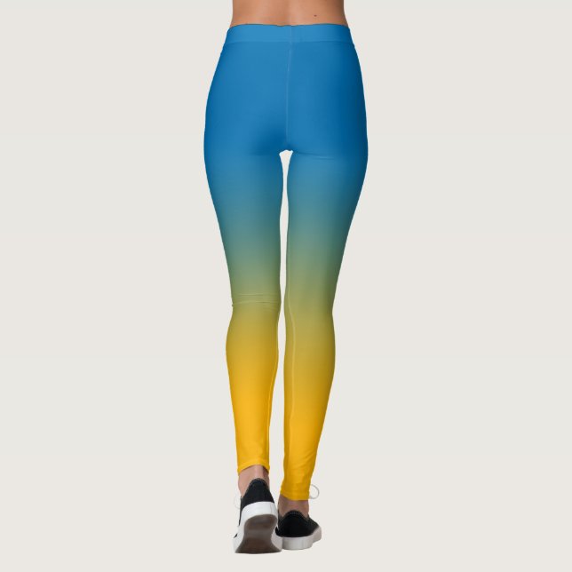 Leggings Ukraine, couleurs de la liberté (Dos)
