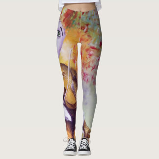 Leggings Un clown doux jouant du violon