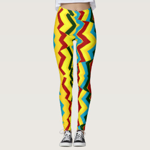 Leggings Un motif en zigzag coloré "Ratti_Creative_Arts"
