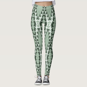 Leggings Un motif vert vintage "Ratti_Creative_Arts"
