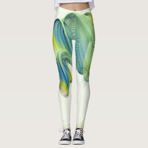 Leggings Une conception abstraite géométrique multistique m