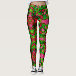 Leggings Une étude en rose et vert