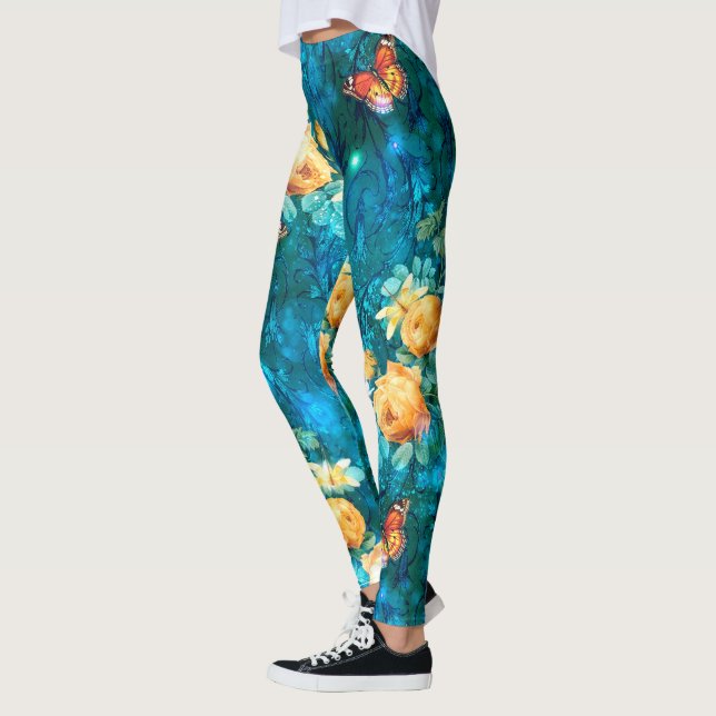 Leggings Une fée dans le jardin Série Design 11 (Gauche)