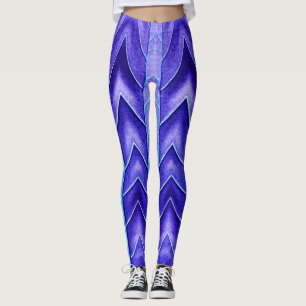 Leggings Une jambe violette vif "Ratti_Creative_Arts"