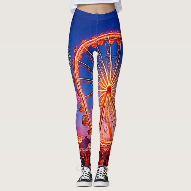 Leggings Une nuit de lumières festives (Devant)