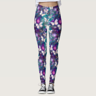 Leggings Une série de papillons mystiques Design 1
