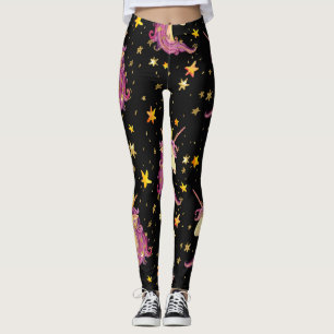 Leggings Unicorn Princess : Aquarelle Fairy Tale
