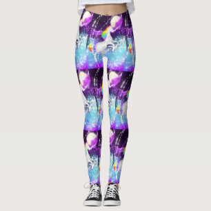 Leggings Unicorne arc-en-ciel