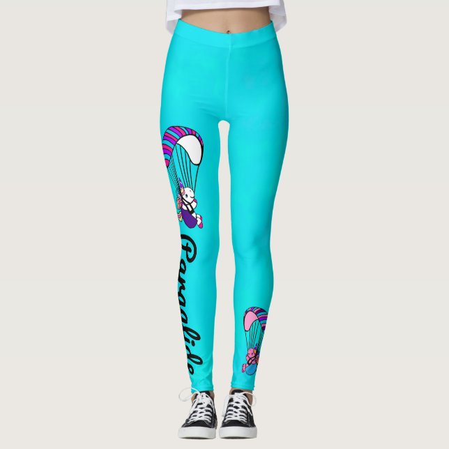 Leggings Unicorne de parapente (Devant)