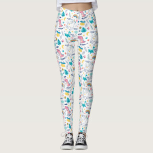 Leggings Unicorne Et Dinosaure