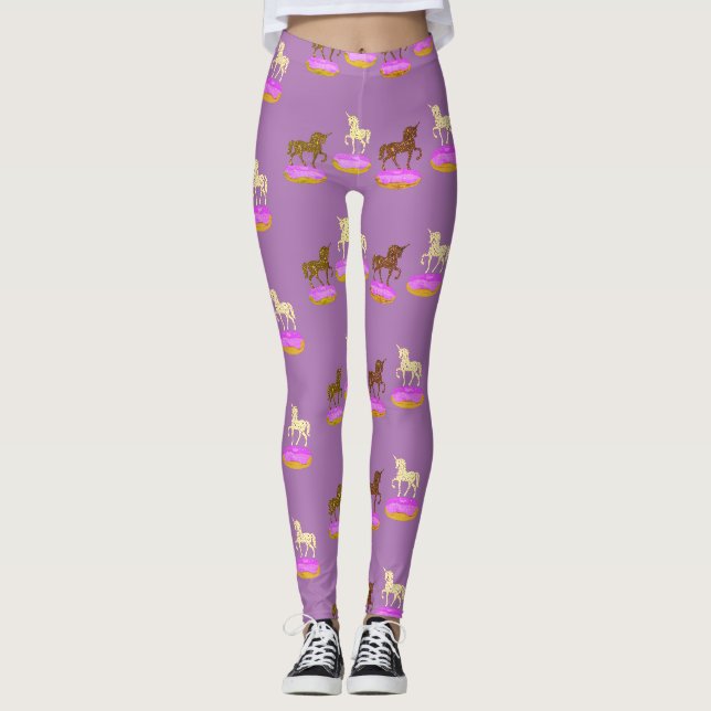 Leggings Unicorns Art Sweet Donuts (Devant)