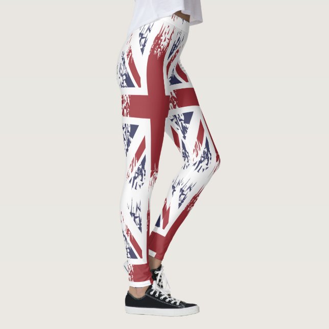 Leggings Union Jack (drapeau britannique), style grunge (Droite)