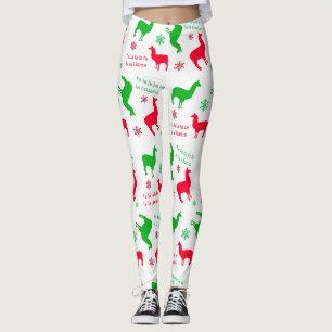 Leggings Vacances de lama de La de La du lama fa de Noël