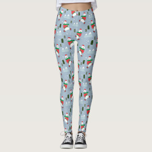 Leggings Vacances de Noël modernes Ours polaire