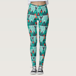 Leggings Vacances pour tous   Motif de Noël rétro