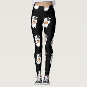 Leggings Vache adorable et petit veau de bébé