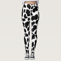 Vache de vache noire et blanche Cachet à motif