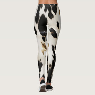 Leggings Vachette noire blanche sud-ouest