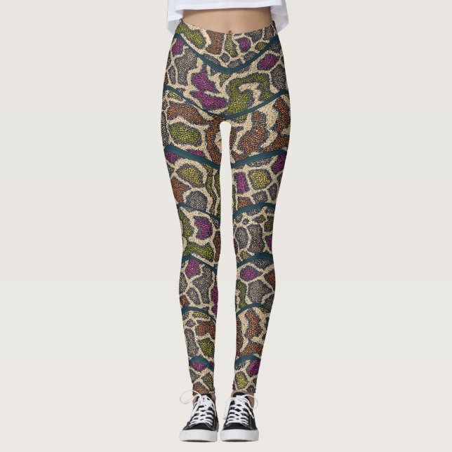 Leggings vague de boa (Devant)