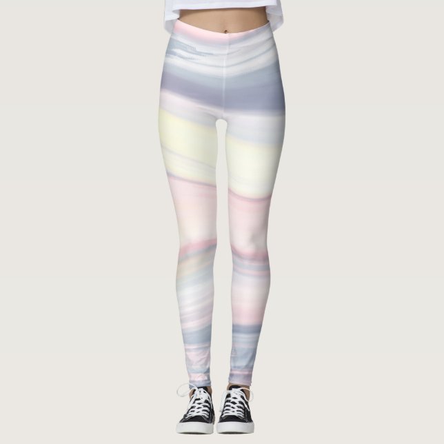 Leggings Vague de couleur arc-en-ciel (Devant)