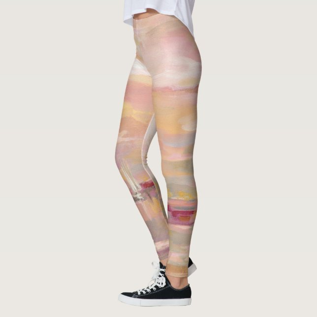 Leggings Vagues de cramoisi (Gauche)