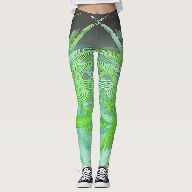 Leggings Vagues des remous n (Devant)