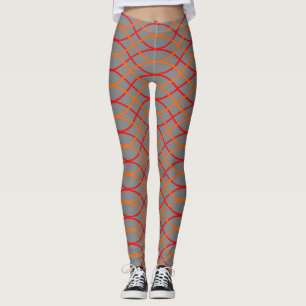 Leggings Vagues orange