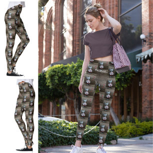 Leggings Valentine Souris Coeurs Pays Bois rustique Soyez m