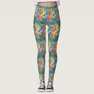 LEGGINGS VAMPIRE PRIER MANTIS, HALLOWEEN BUG ART LEGINGS