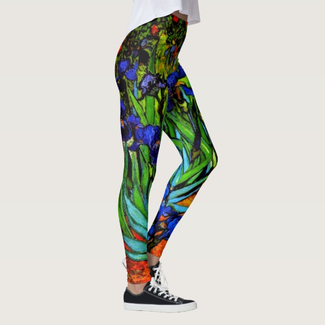 Leggings Van Gogh - Irises, peinture florale, (Droite)