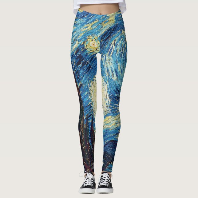 Leggings Van Gogh Starry Classic Nuit Impressionnisme Art (Devant)