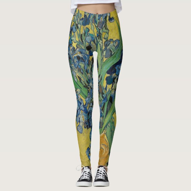 Leggings Van Gogh Vase avec l'impressionnisme classique d'I (Devant)